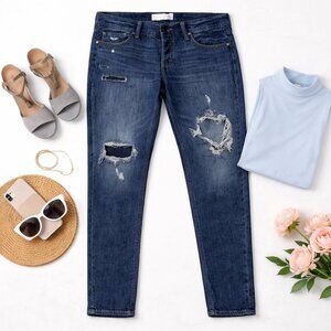 Abercrombie & Fitch Boyfriend Straight Jeans Dark Wash — Women’s 8R